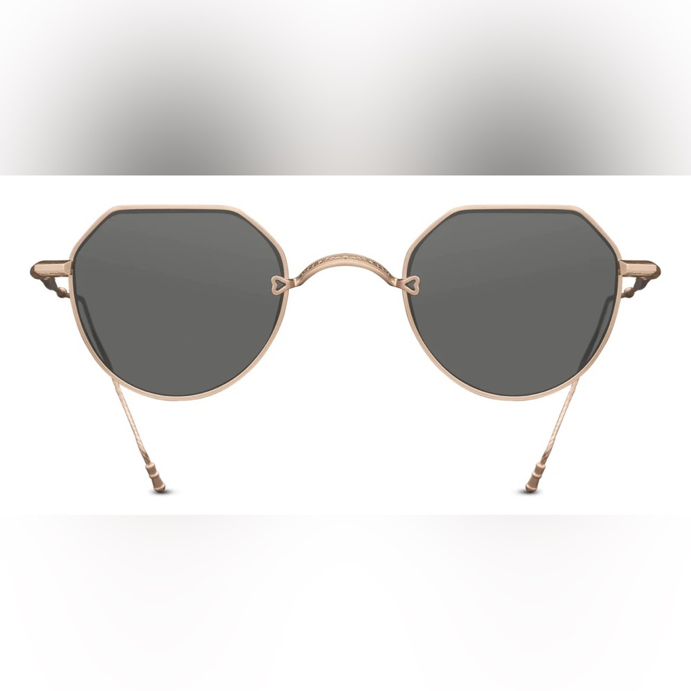 MATSUDA M3132 Titanium Sunglasses Round Wire Cable Frame Gold Gray Japanese $800